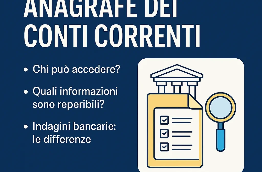 anagrafe dei conti correnti